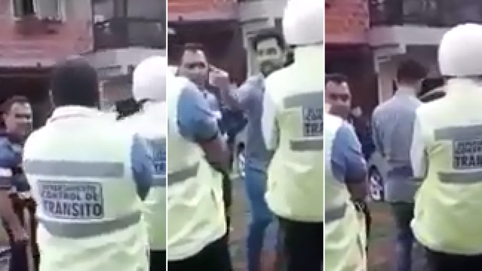 El hombre, de nacionalidad paraguaya, explotó cuando se le llevaron el auto (Captura de video)