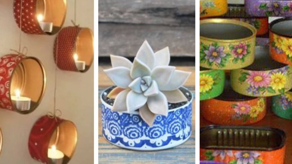 Transformá latas de paté y atún en cositas decorativas para la casa