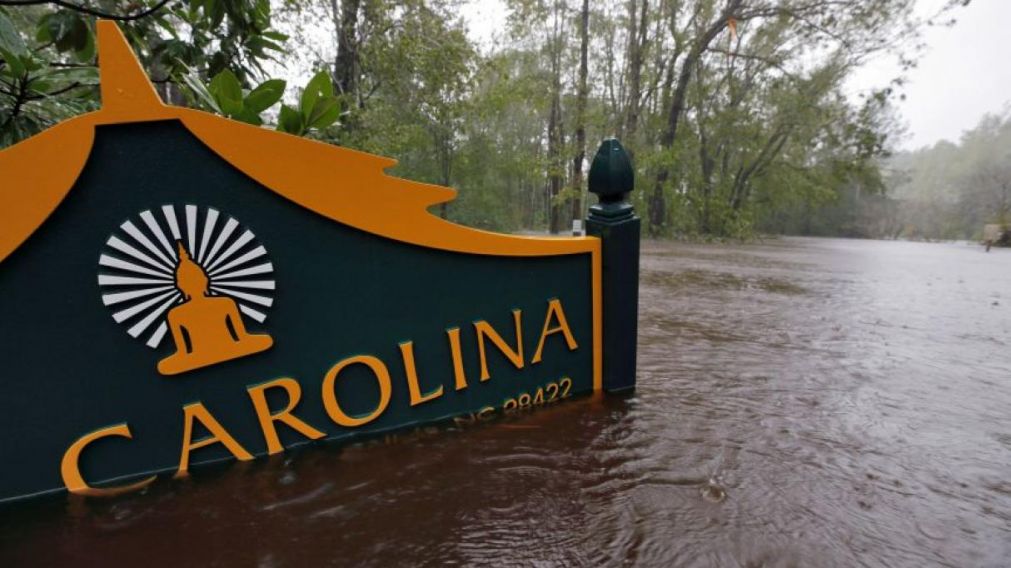Así quedó la entrada al estado de Carolina del Norte.