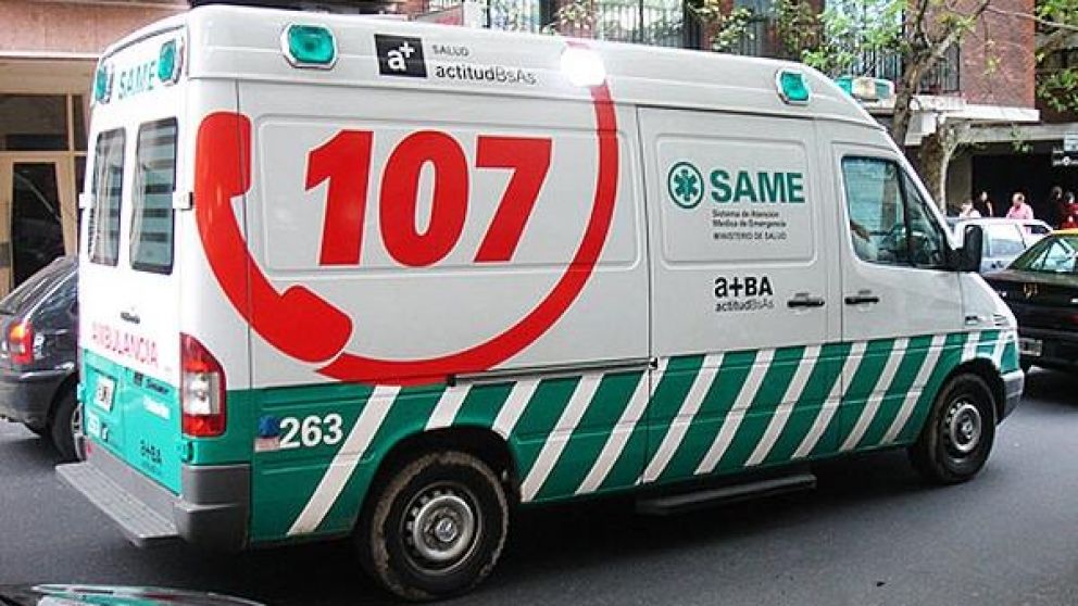 Luego de ser detenidos, la policía pudo recuperar los elementos robados de la unidad del SAME (imagen ilustrativa).