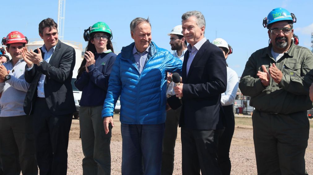 Mauricio Macri durante la inauguración.