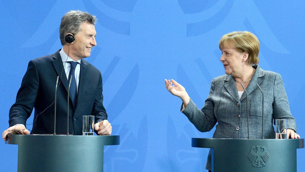 Macri y Merkel durante un reciente encuentro. (Imagen de archivo)