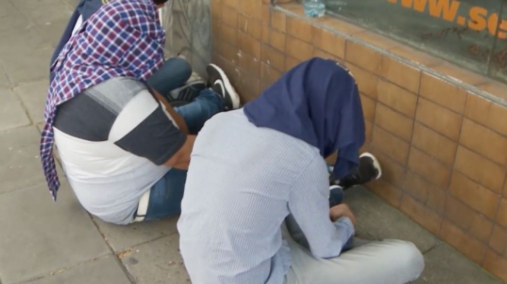 Los tres delincuentes en Juan B. Justo y Corrientes.