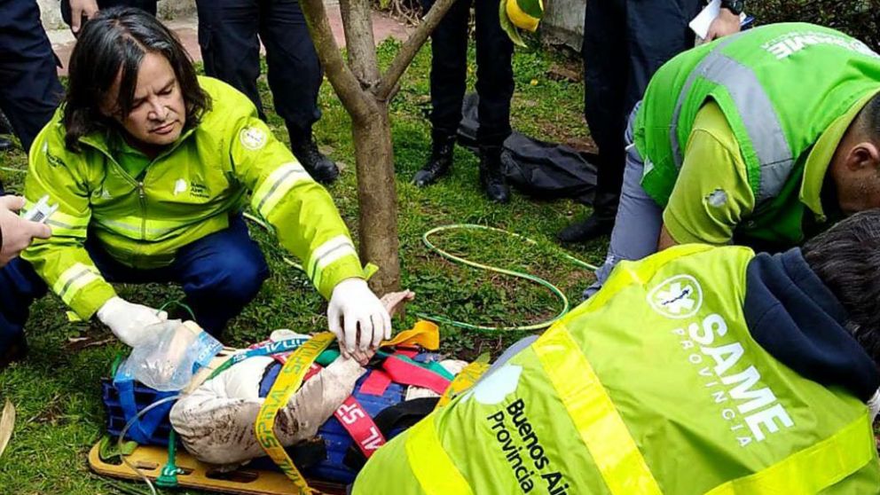 El operativo de rescate fue exitoso pero la mujer no resistió las heridas.