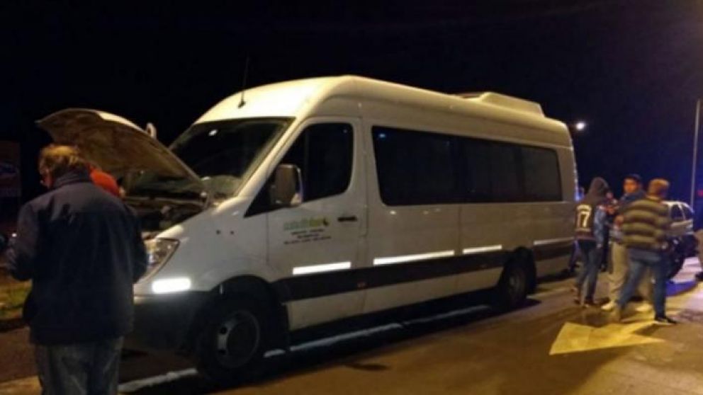 El transporte fue inspeccionado por la policía.