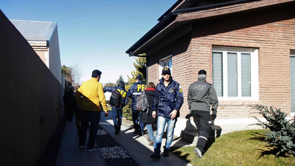 El inmueble de CFK, en Río Gallegos, que fue inspeccionado (AFP).