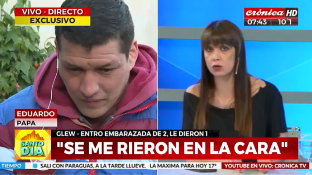 El padre no encuentra explicación a lo ocurrido.