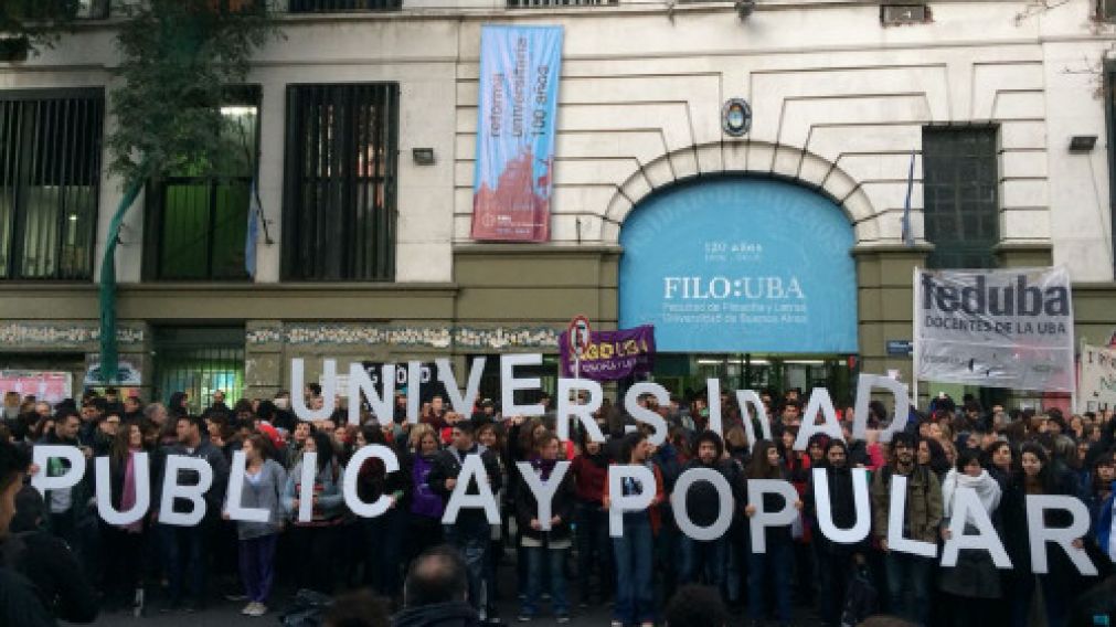 La Facultad de Filosof�a y Letras de la UBA, una de las sedes m�s combativas.
