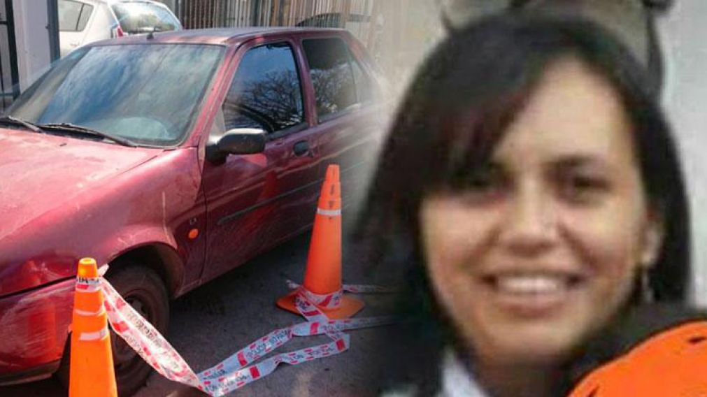 El auto de Claudia Lucero apareció en la madrugada del domingo.