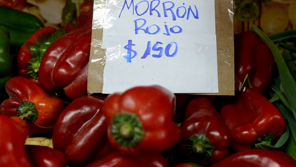 La cotización del morrón hoy. (Hernan Nersesian/Diario Crónica)