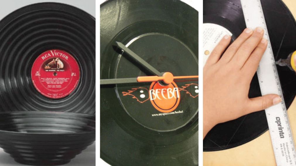 Transformá tus viejos discos de vinilo en tesoros para el hogar