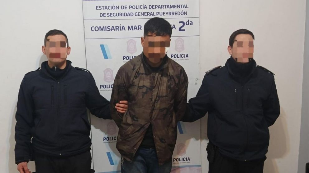 El "trapito" sospechoso detenido.