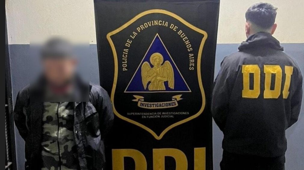 Este es el sujeto, de 36 años, que resultó aprehendido por los investigadores policiales.