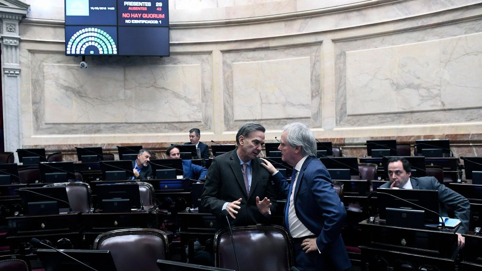 Al recinto le faltó un senador para comenzar la sesión (Prensa Senado).