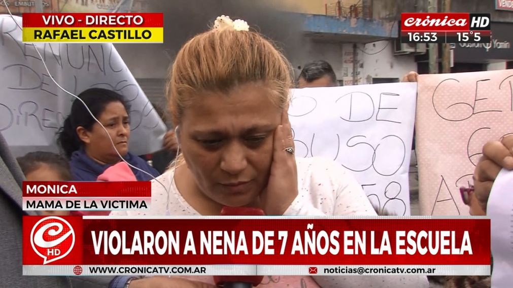 La mam� de la menor violada denuncia connivencia de la escuela con los supuestos abusadores.