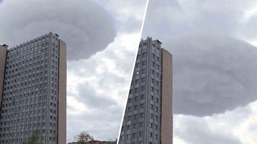 La imagen de la "nube" detrás del edificio es realmente impactante.