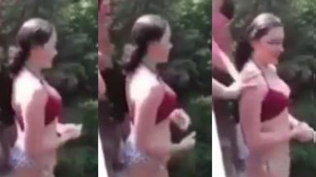 La chica salvó su vida de milagro (Captura de video)