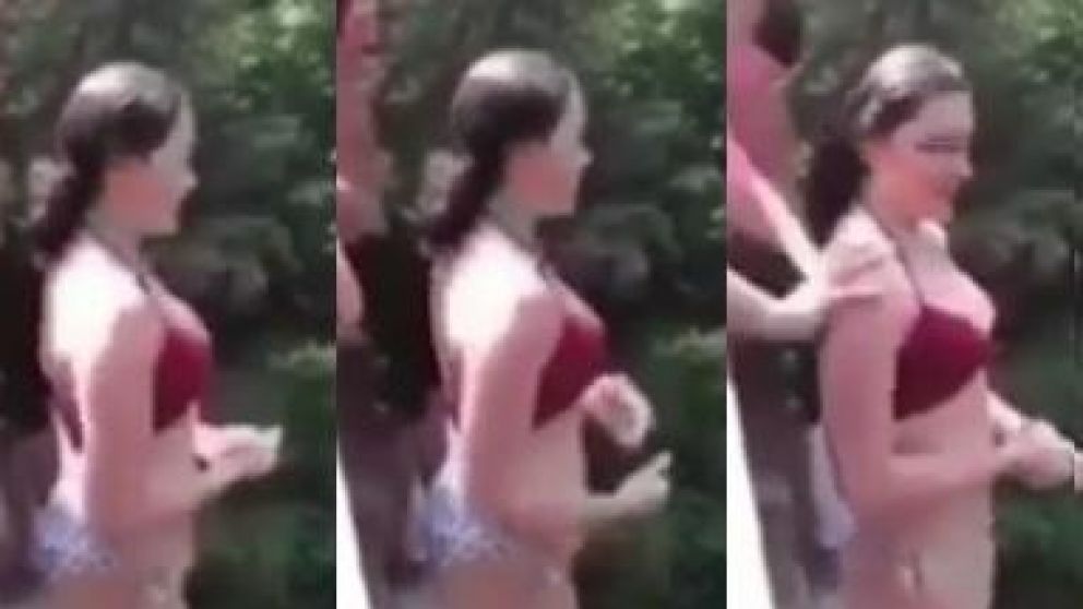 La chica salvó su vida de milagro (Captura de video)