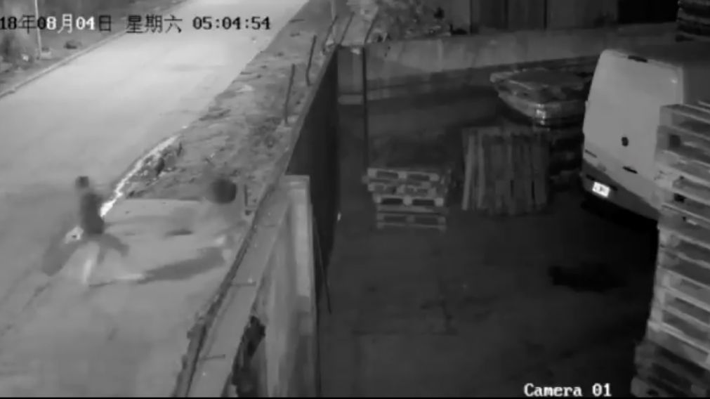 El hombre captó a la nena y la llevó a un descampado (Captura de video)