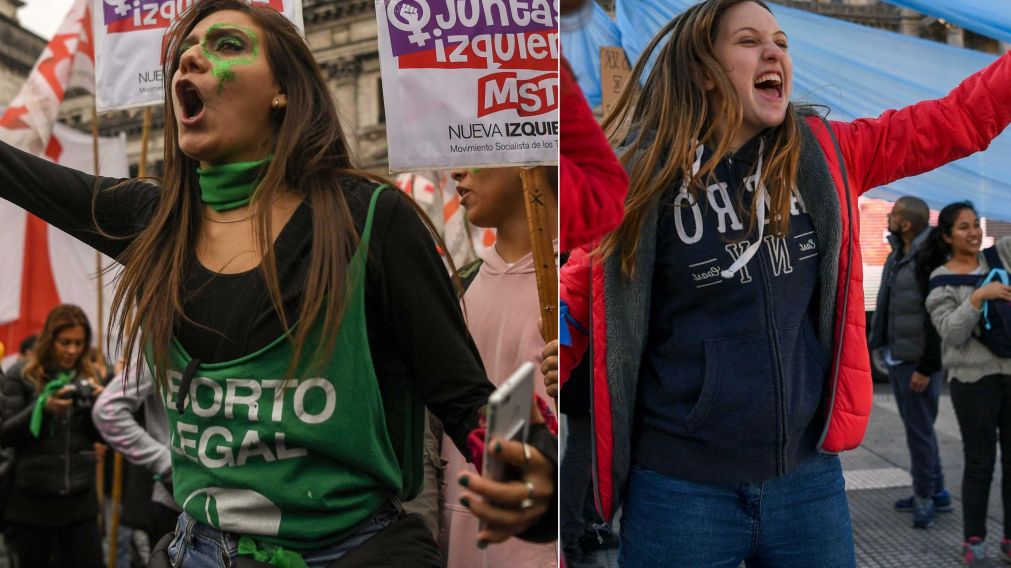 El congreso ya estaba dividido desde las primeras horas del martes (Nahuel Ventura - Diario Crónica)