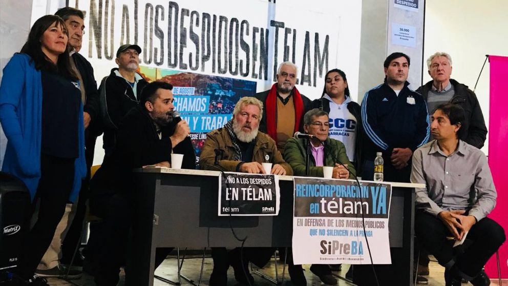 Anunciaron la protesta en una conferencia de prensa en Télam.