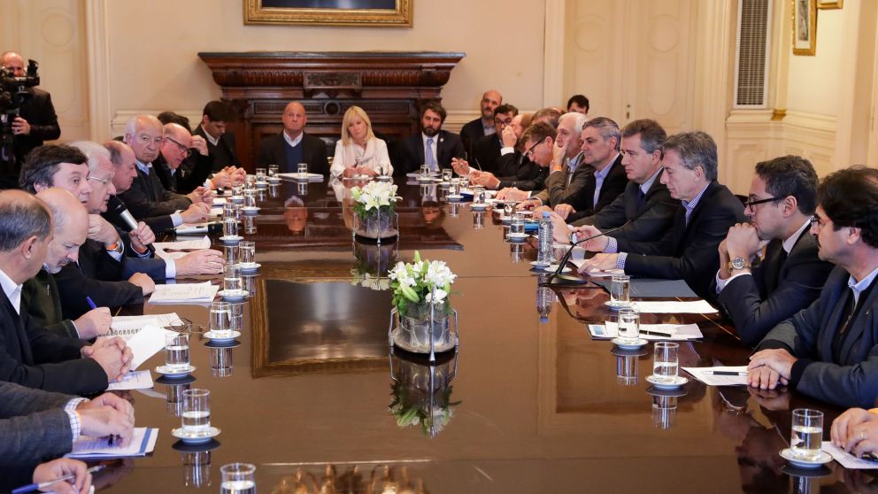 Macri recibió a los representantes del sector.