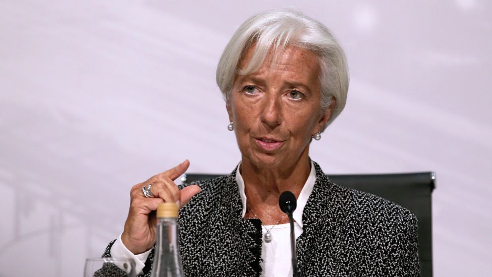 La directora general del Fondo pasó un susto (AFP).