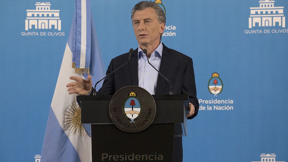 Mauricio Macri, durante la conferencia de prensa en la quinta de Olivos. (Presidencia de la Naci�n)