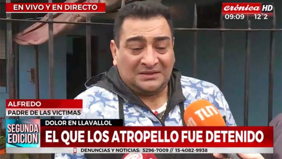 El dolor de un padre: "Alfredo era mi ídolo y Marciel, la alegría del hogar"