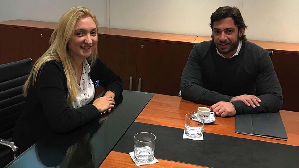 La Senadora Provincial, Aldana Ahumada, reunida con el Jefe de Gabinete, Federico Salvai.