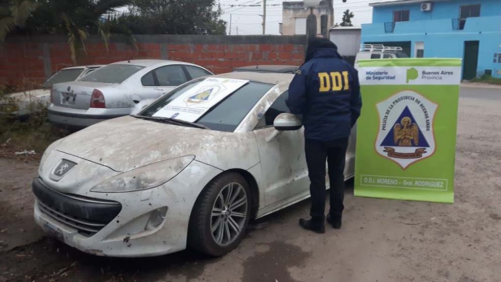 De alta gama. El auto encontrado en la finca.