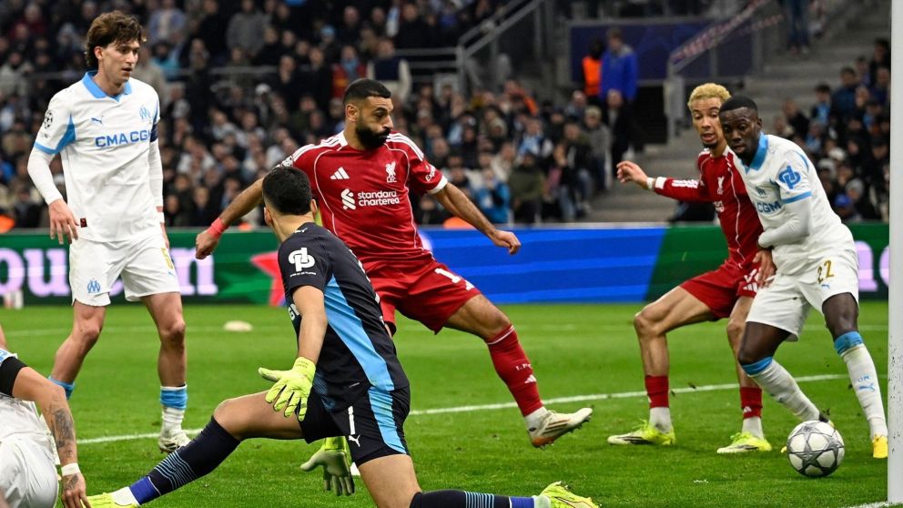 Rulli y un día para el olvido en la Champions League: gol en contra en la dura caída de Olympique de Marsella contra Liverpool