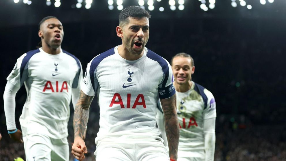 Cuti Romero abrió el camino para un Tottenham que venció a Borussia Dortmund y se ilusiona con el top 8 de la Champions League