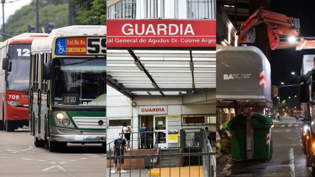 Navidad con horarios especiales en colectivos, trenes y subte