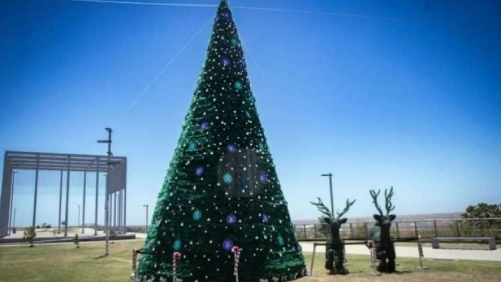 Pap� Noel lleg� a Quilmes y eligi� el Parque de la Ribera