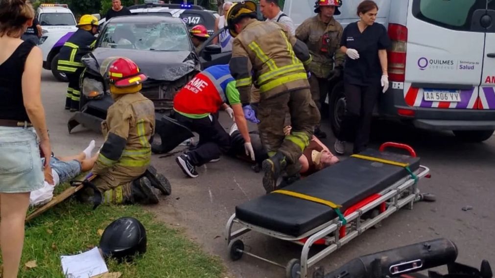 Impactante accidente vial en Villa La Florida: cuatro heridos