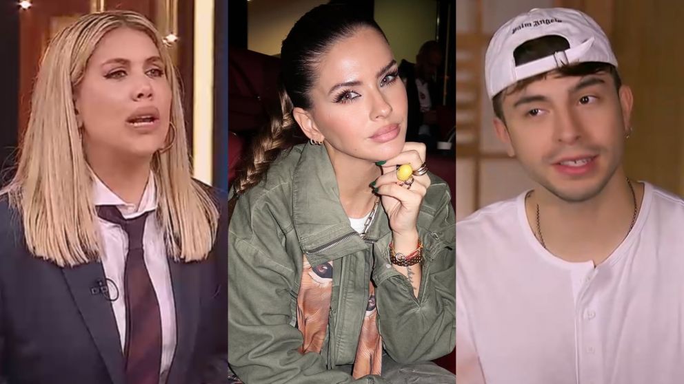 Wanda Nara lanzó una indirecta sobre la China Suárez y Rusherking no se quedó callado. (Foto: Captura Telefe e Instagram/ @sangrejaponesa).