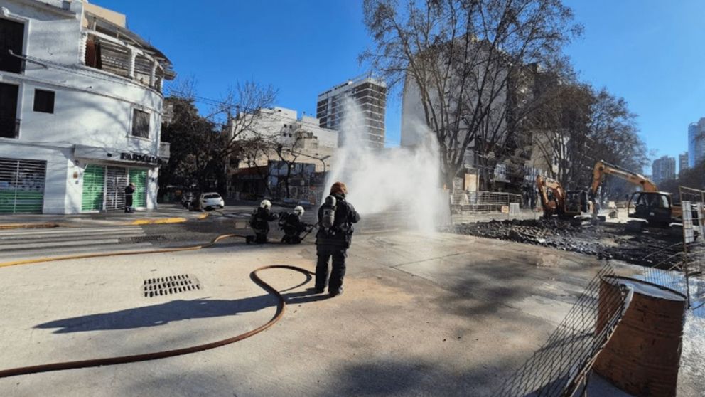 Operativo en Palermo por un escape de gas (Gentileza: GCBA).