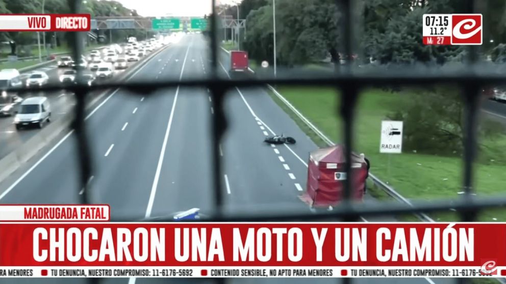 Choque fatal sobre la avenida General Paz