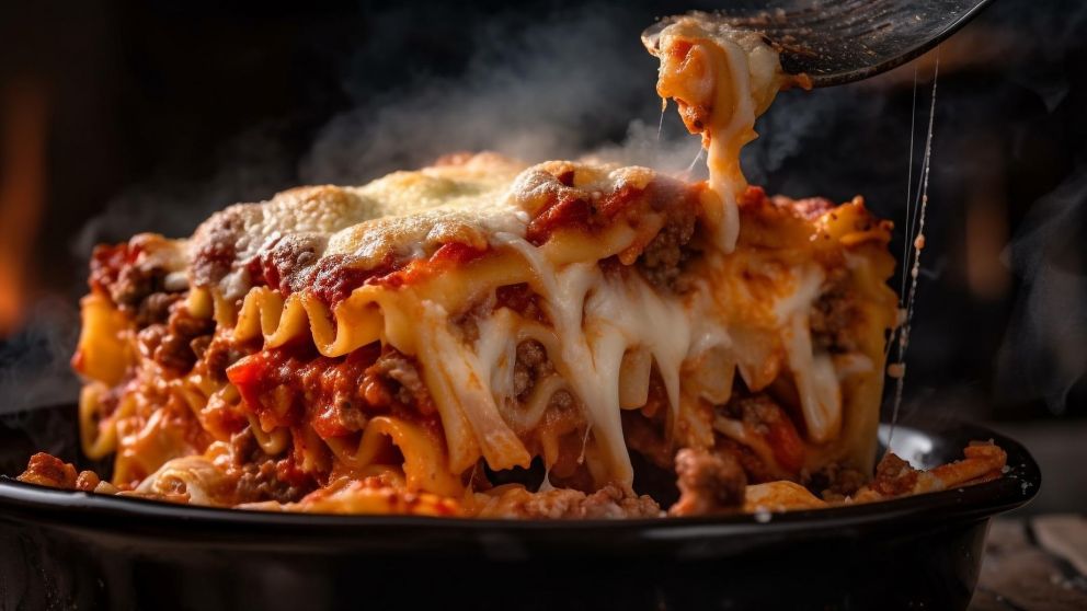 Lasaña para todos los gustos: 2 recetas, una con carne y otra vegetariana, calentitas, deliciosas e irresistibles (Freepik).
