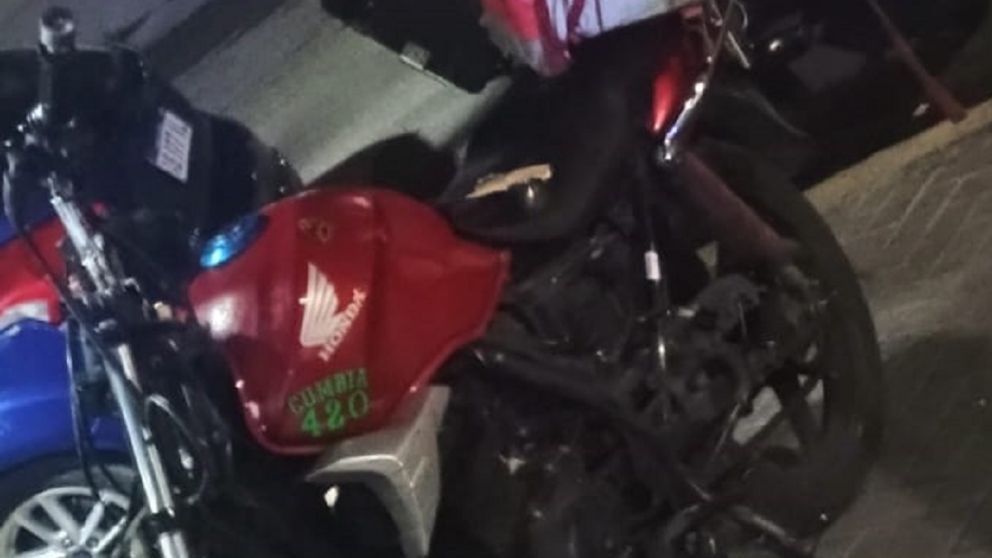 Repartidores y Policía lograron recuperar una moto robada en tiempo récord