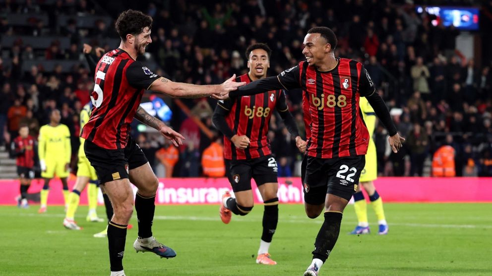 Marcos Senesi dio una asistencia en la victoria de Bournemouth frente al Tottenham de Cuti Romero