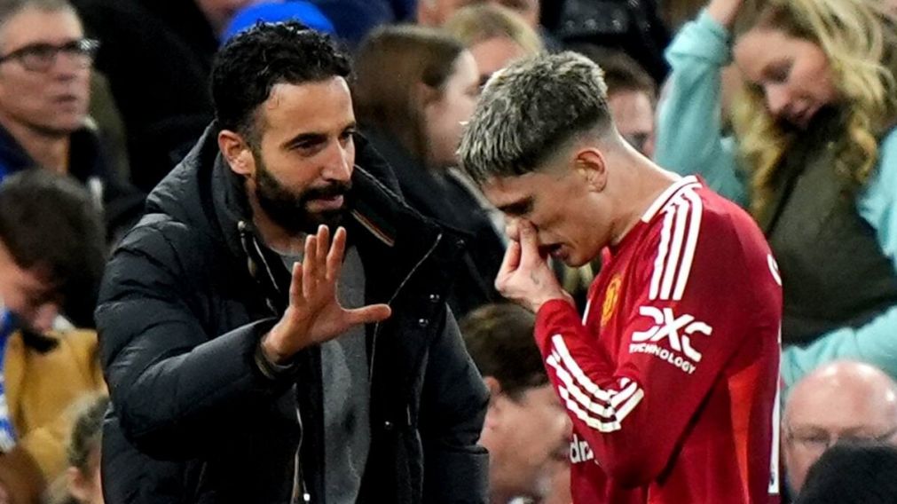 Alejandro Garnacho disfrutó del despido de Ruben Amorim del Manchester United