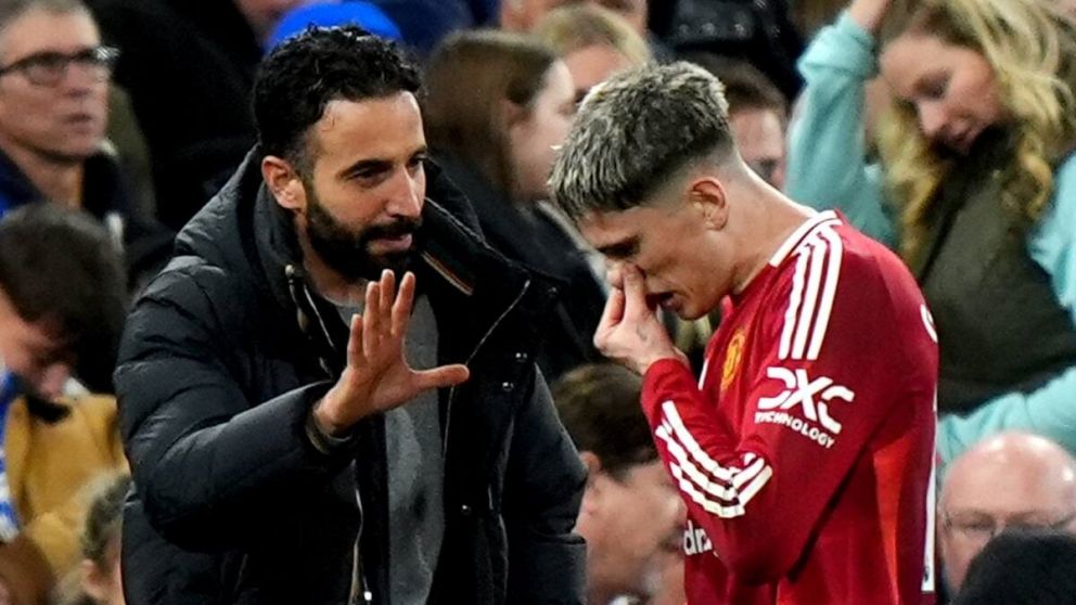 Alejandro Garnacho disfrutó del despido de Ruben Amorim del Manchester United