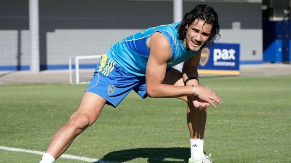 ¿Lesionado?: Edinson Cavani se entrena diferenciado en el inicio de la pretemporada de Boca