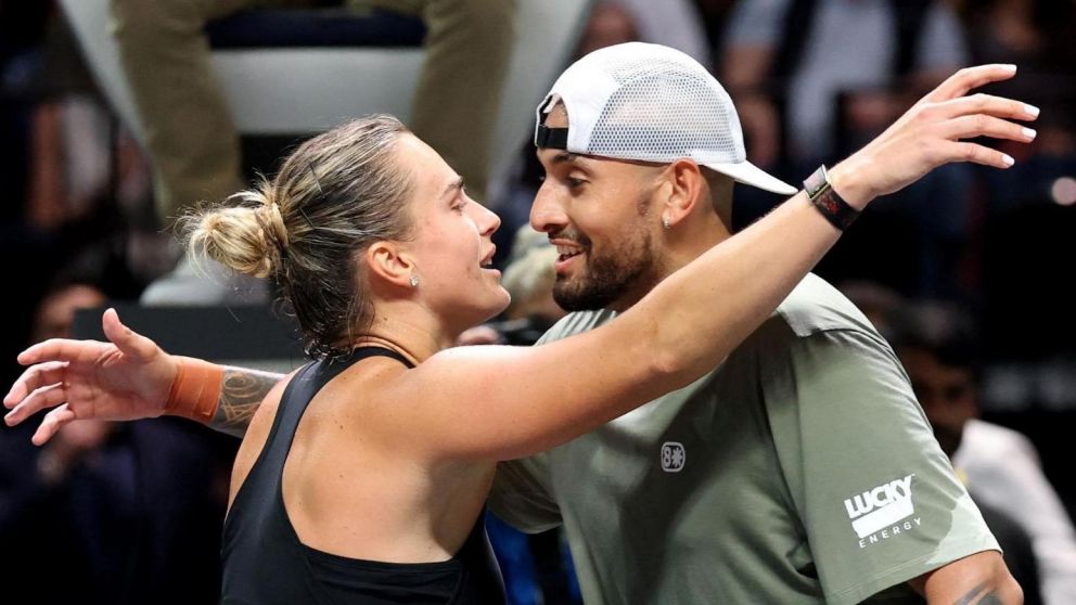 Nick Kyrgios le gan� a Aryna Sabalenka en una nueva Batalla de los sexos de tenis