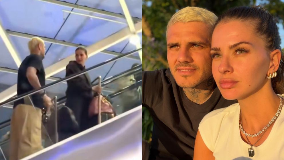 Mauro Icardi y la China Suárez vivieron un incómodo momento en Ezeiza: el video