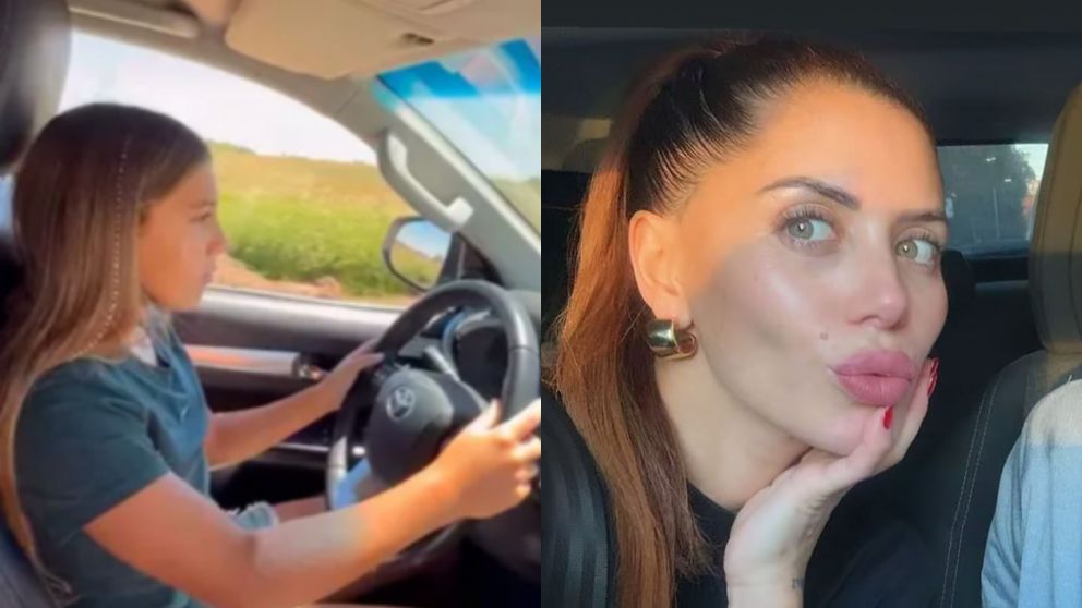 Valeria Aquino, ex de El Polaco, fue inhabilitada para manejar tras filmar a su hija de 12 años al volante.