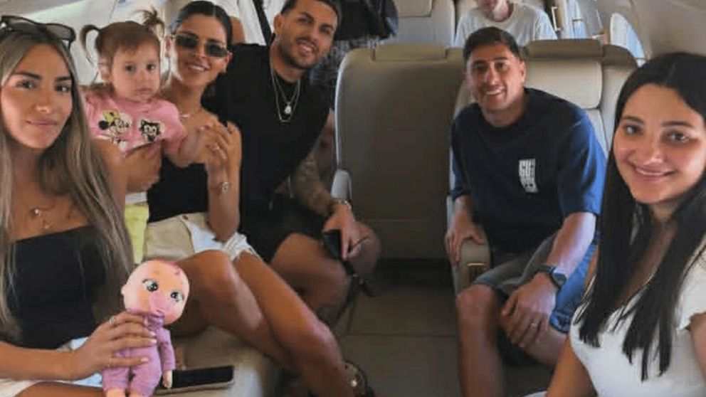Leandro Paredes viajó en avión privado junto a otros compañeros de Boca para asistir a la boda de Kevin Zenón: los posteos