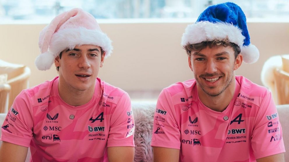 Video: el saludo de Navidad de Alpine con Franco Colapinto y Pierre Gasly como protagonistas
